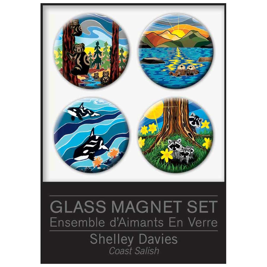 Shelley Davies Glass Magnets Set