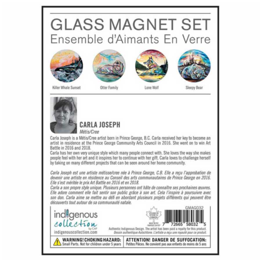 Carla Joseph Glass Magnets Set