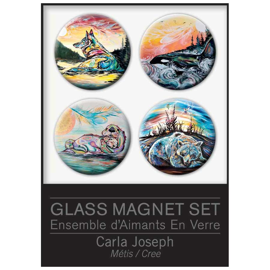 Carla Joseph Glass Magnets Set