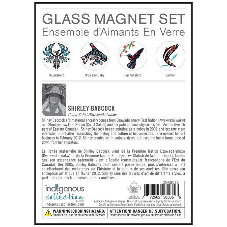 Shirley Babcock Glass Magnets Set
