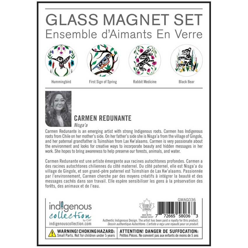 Carmen Redunante Glass Magnets Set