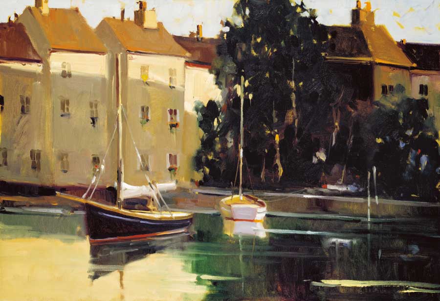 French Harbor by artist  Ted Goerschner