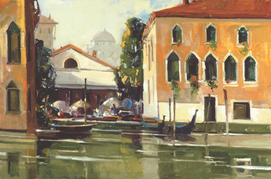 Venice Cafe by artist  Ted Goerschner