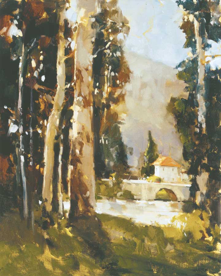 Italian Villa by artist  Ted Goerschner. Signature Collection