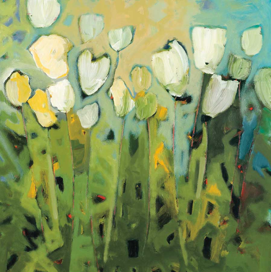 White Tulips I by artist Jennifer Harwood