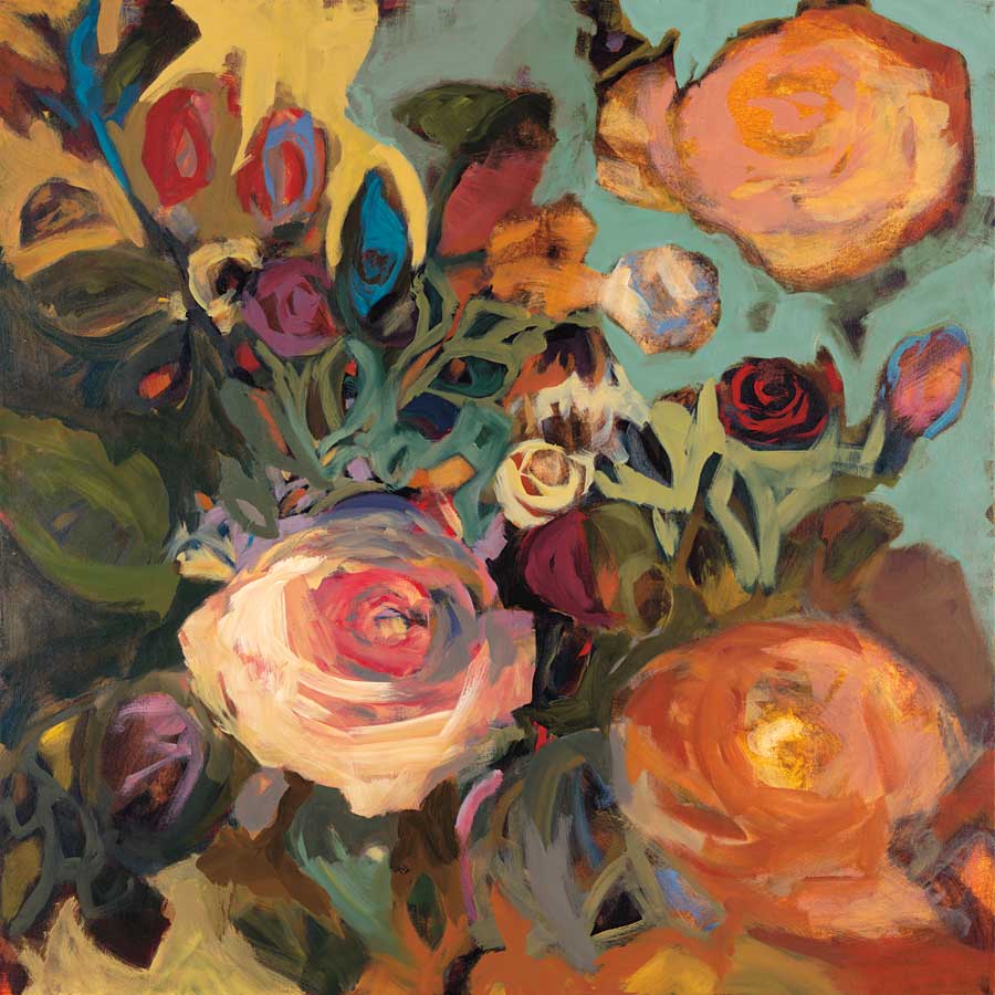 Rose Garden II by artist Jennifer Harwood