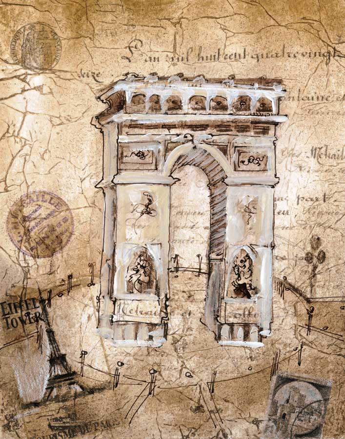 Arc De Triomphe by artist Liz Jardine