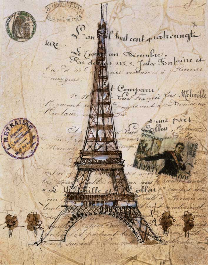 La Tour Eiffel by artist Liz Jardine