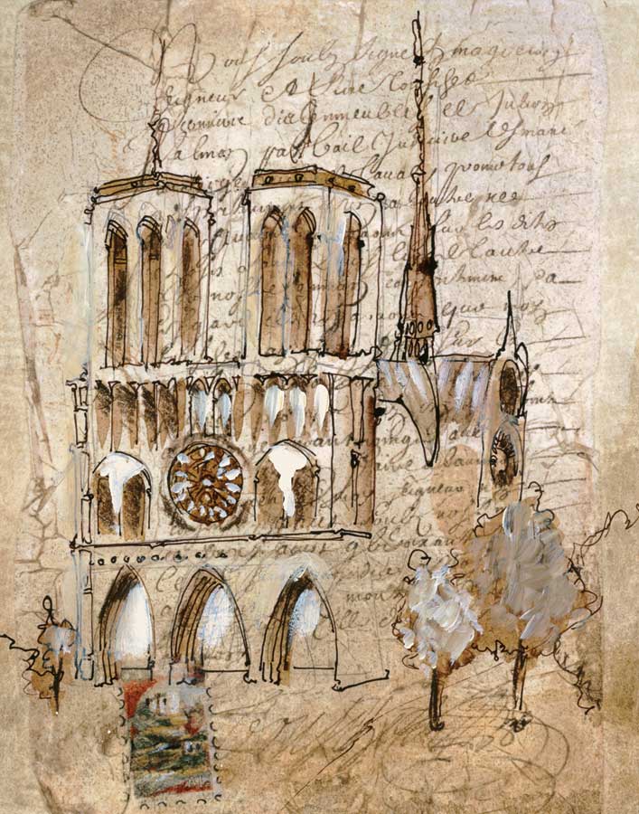 Notre Dame by artist Liz Jardine