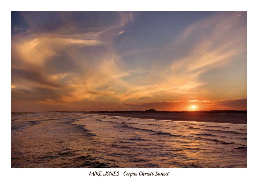 Corpus Christi Sunset by artist Mike Jones