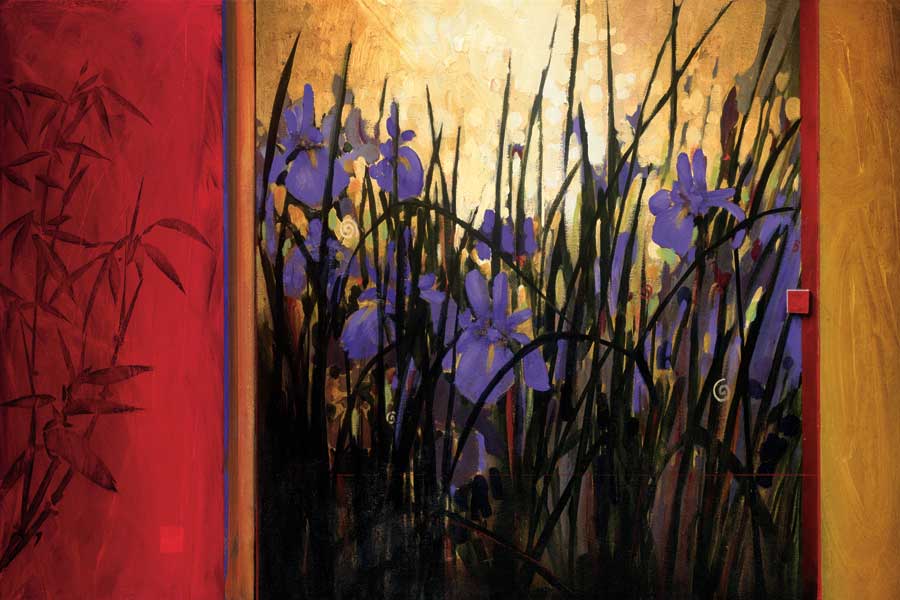 Iris Bed by artist  Don Li-Leger