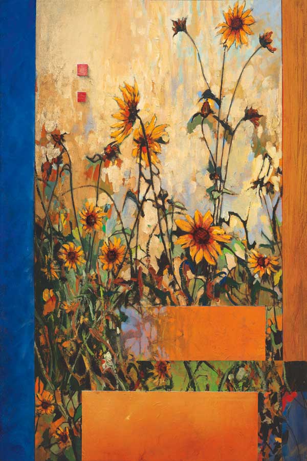 Roadside Sunflowers by artist  Don Li-Leger