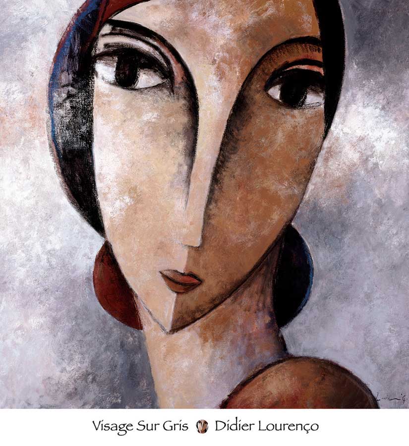 Visage Sur Gris by artist Didier Lourenço