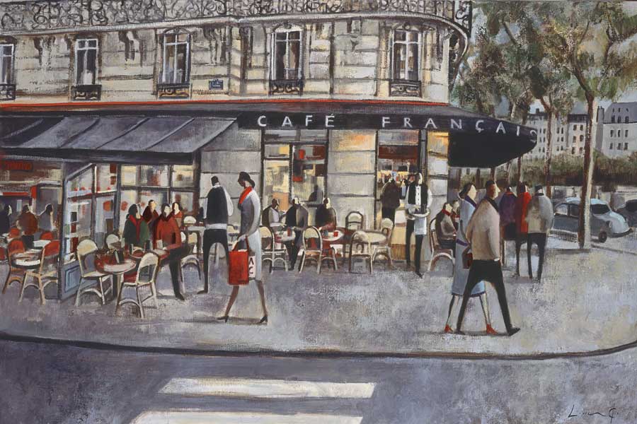 Shopping in Paris by artist Didier Lourenço