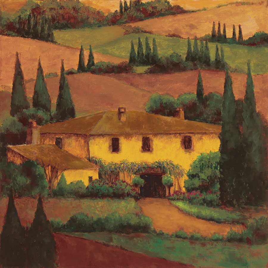 Tuscany Villa by artist Montserrat Masdeu