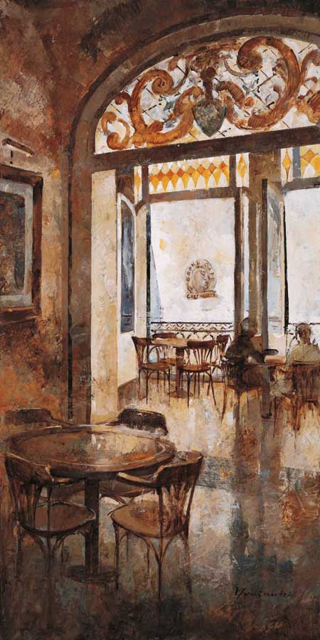 Grand Cafe Cappuccino I by artist  Noemi Martin