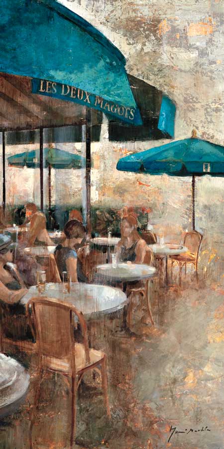 Terraza Café Les Deux Magots by artist Noemi Martin