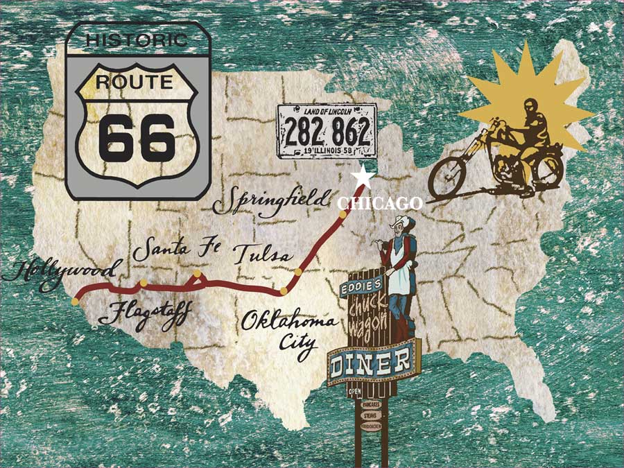 Retro Roadtrip II by artist James Nocito