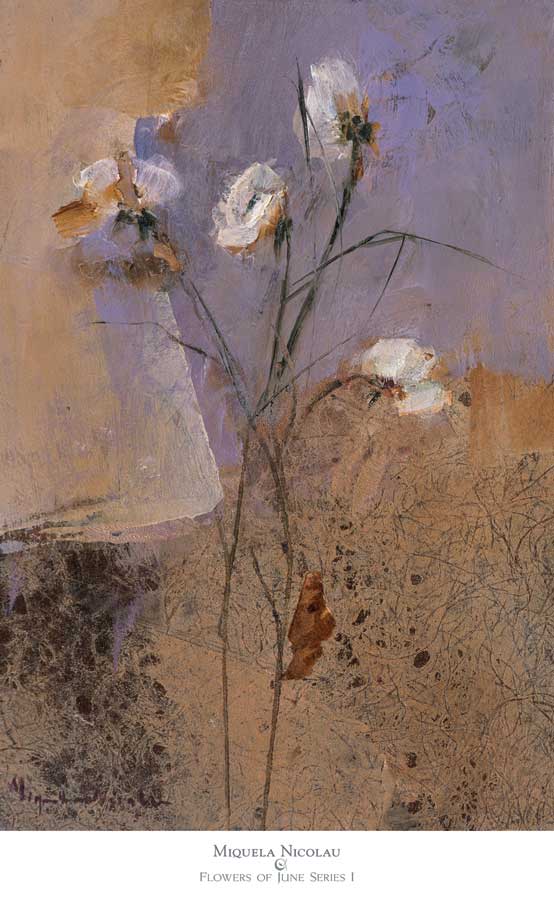 Flowers of June Series I by artist  Miquela Nicolau