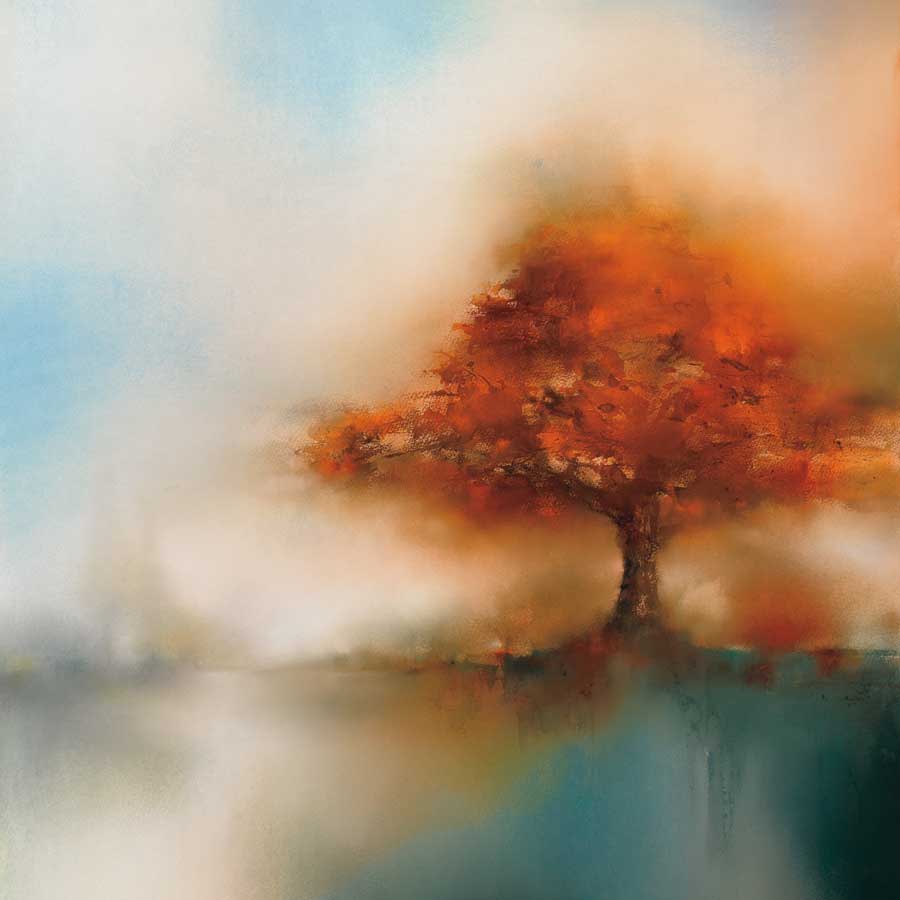 Morning Mist & Maple I by artist J.P. Prior