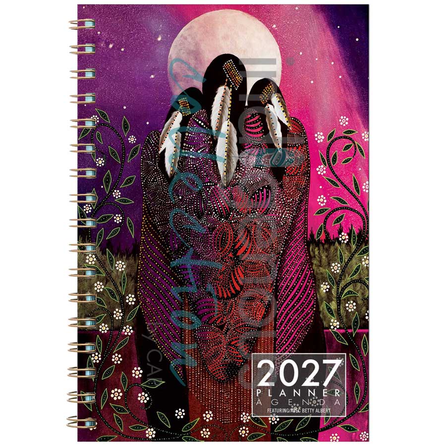 Betty Albert 2027 Weekly Planner by artist Betty Albert. Indigenous Collection.