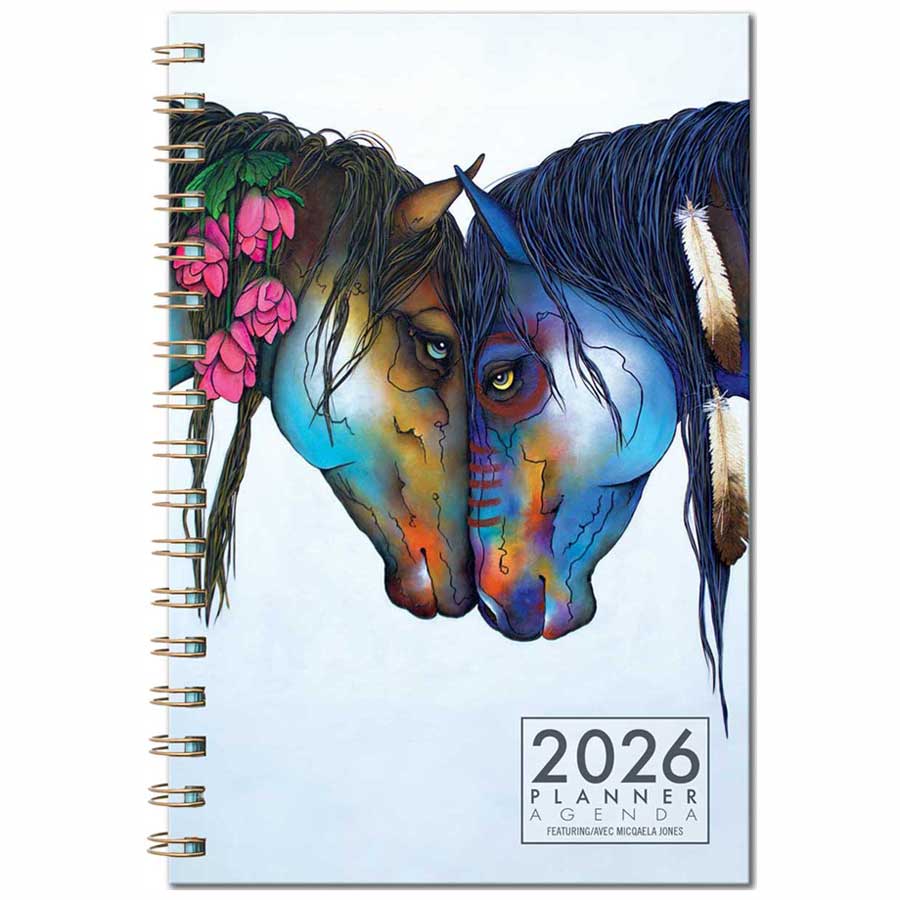 Medicine Ponies 2026 Weekly Planner by artist Micqaela Jones