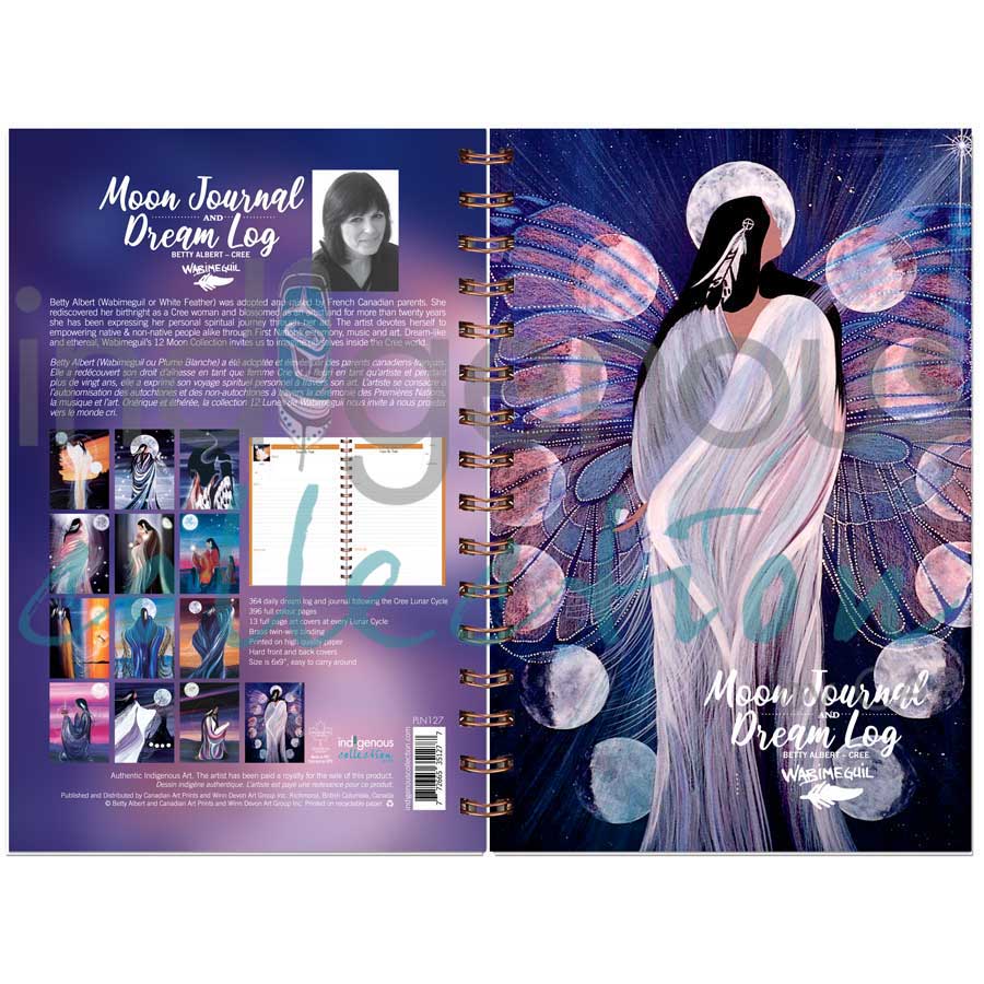 Betty Albert Moon Journal and Dream Log. Indigenous Collection