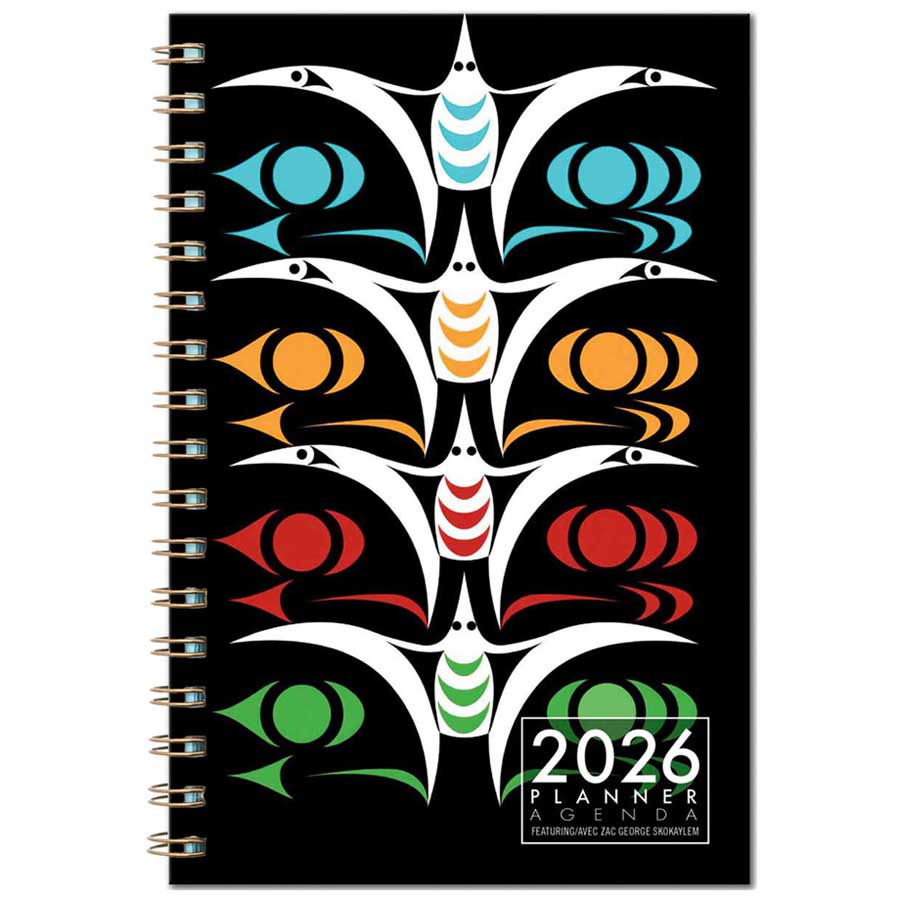 Seagulls in Flight 2026 Weekly Planner by artist Zac George SKOKAYLEM