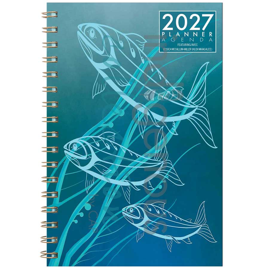 Jessica McCallum-Miller (Hlox Majagalee) 2027 Weekly Planner by artist Jessica McCallum-Miller (Hlox Majagalee). Indigenous Collection.