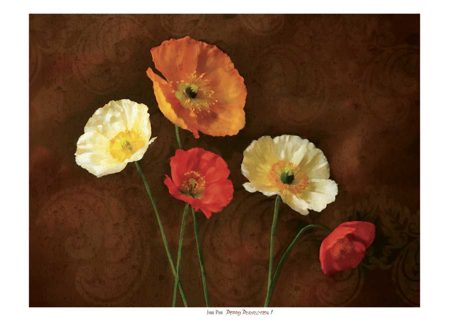 Poppy Perfection I by artist Janel  Pahl
