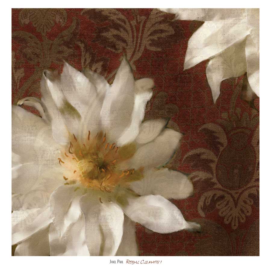 Royal Clematis I by artist Janel Pahl