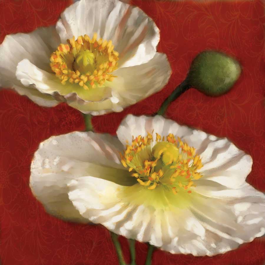 Poppy Elegance I by artist Janel Pahl