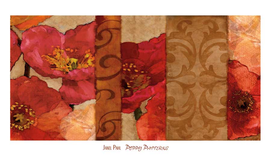 Poppy Patterns by artist Janel Pahl