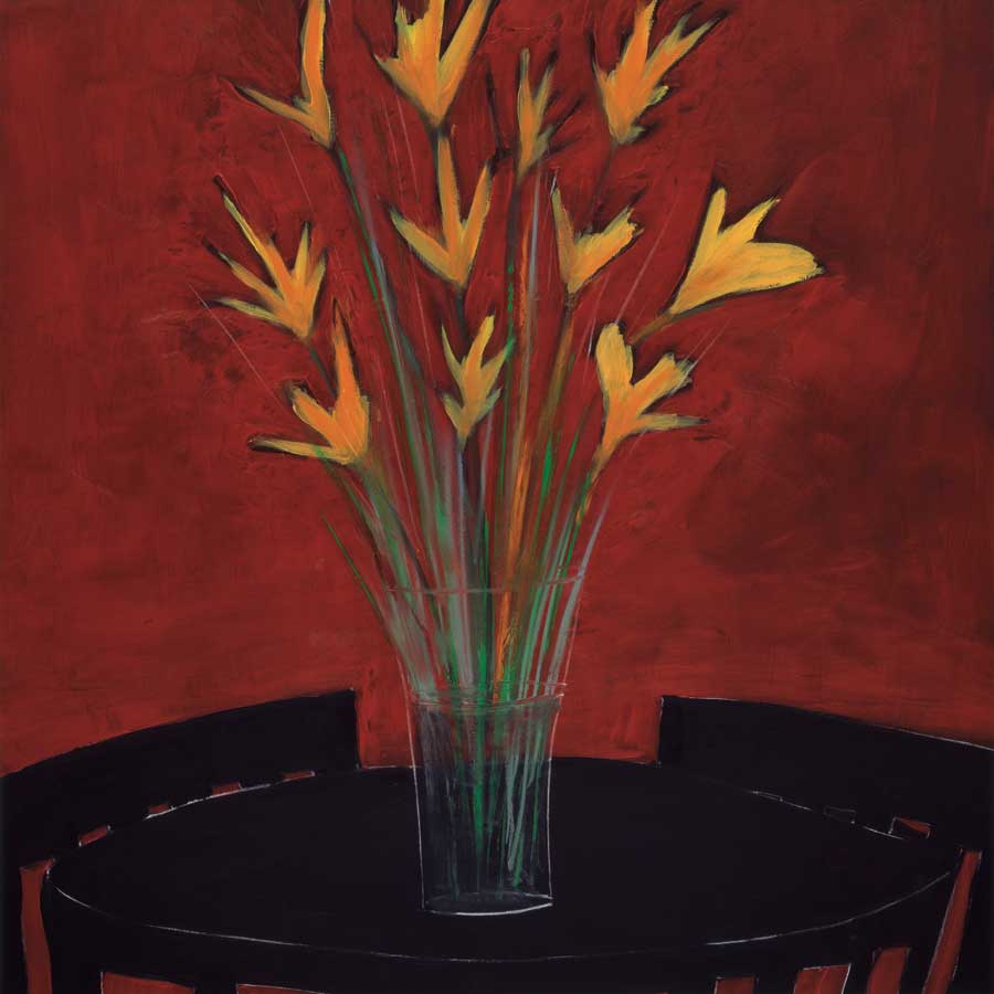 Cafe Blooms by artist  Mark Pulliam