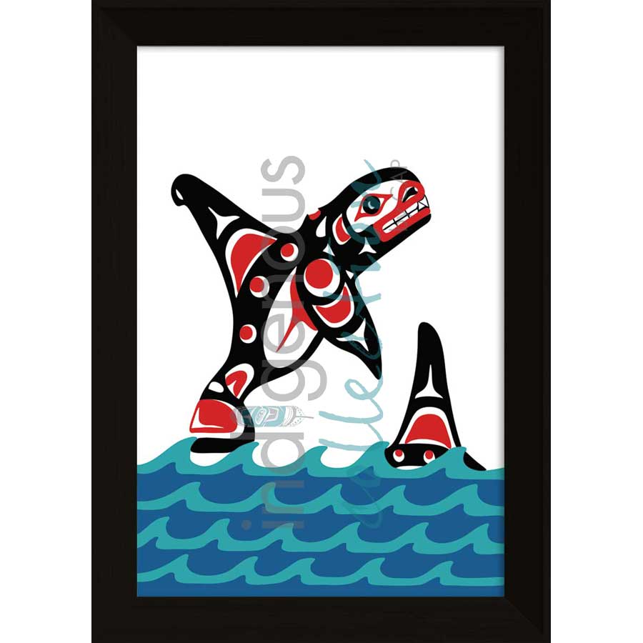 Killerwhale by artist John A. Sharkey - Coast Salish. Indigenous Collection