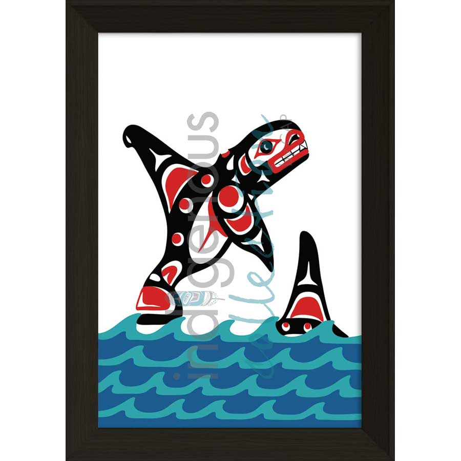 Killerwhale by artist John A. Sharkey - Coast Salish. Indigenous Collection
