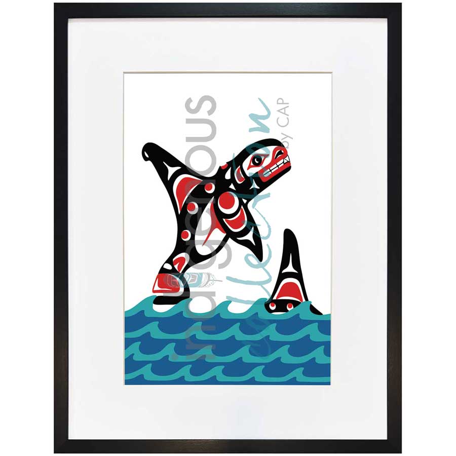 Killerwhale by artist John A. Sharkey - Coast Salish. Indigenous Collection