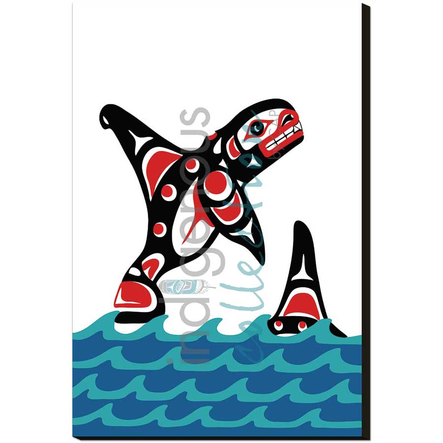 Killerwhale by artist John A. Sharkey - Coast Salish. Indigenous Collection