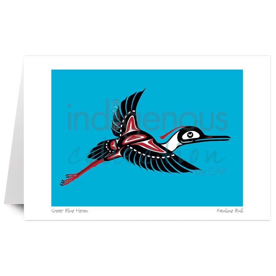 Great Blue Heron by artist Pauline Bull