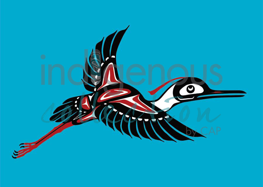 Great Blue Heron by artist Pauline Bull