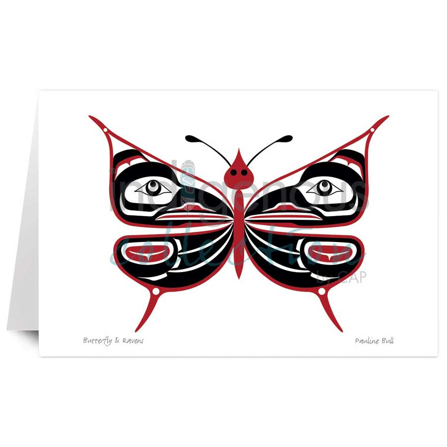 Butterfly & Ravens by artist Pauline Bull