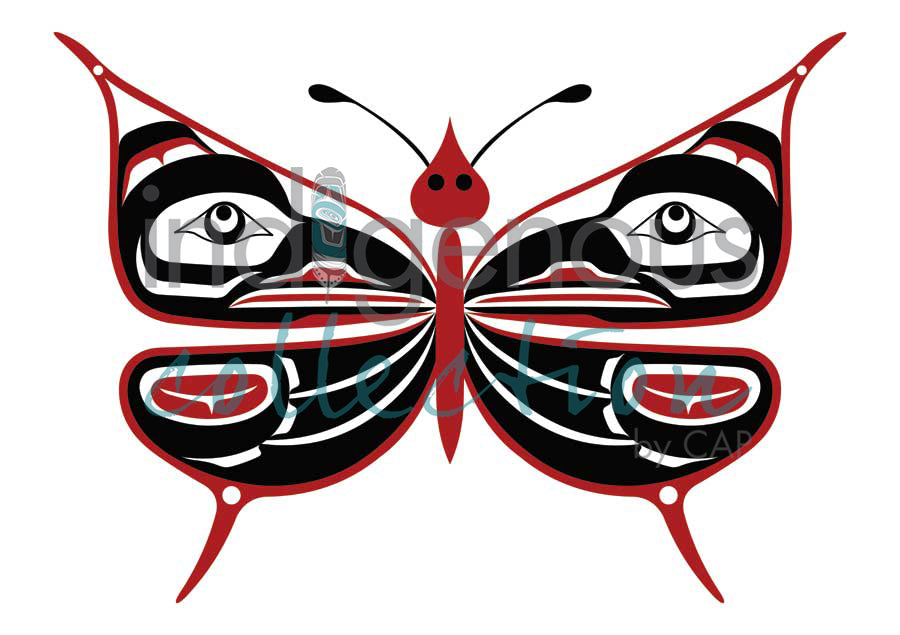 Butterfly & Ravens by artist Pauline Bull