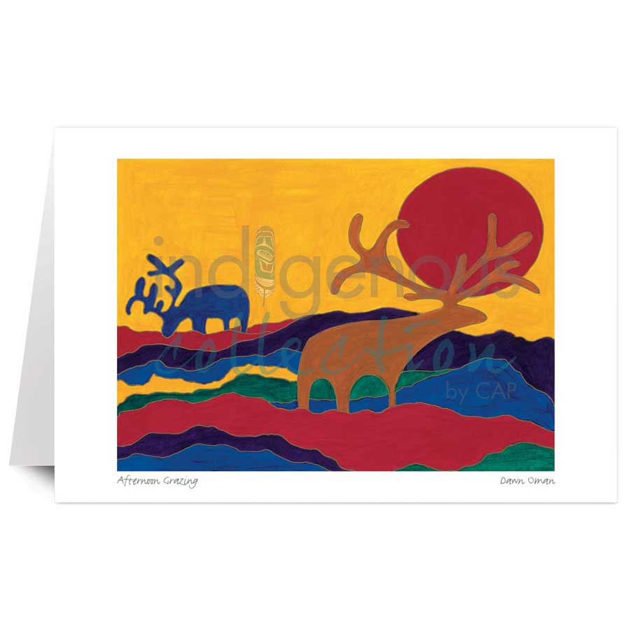 Afternoon Grazing by artist Dawn Oman