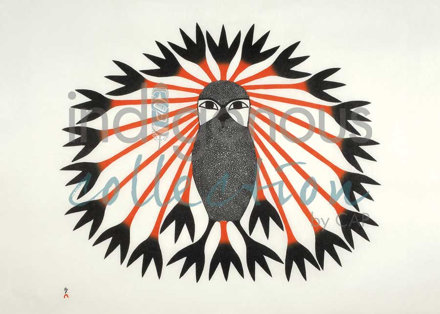 Majestic Owl by artist Kenojuak Ashevak