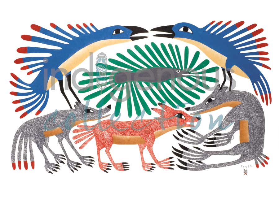 Six-Part Harmony by artist Kenojuak Ashevak