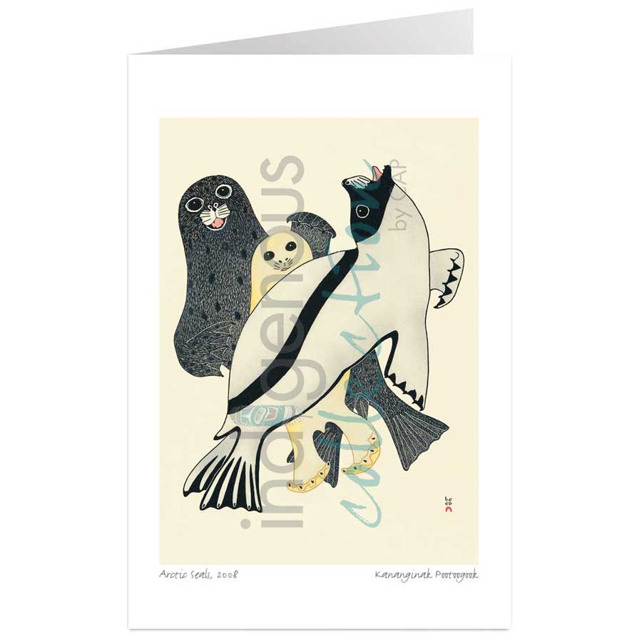 Arctic Seals by artist Kananginak Pootoogook