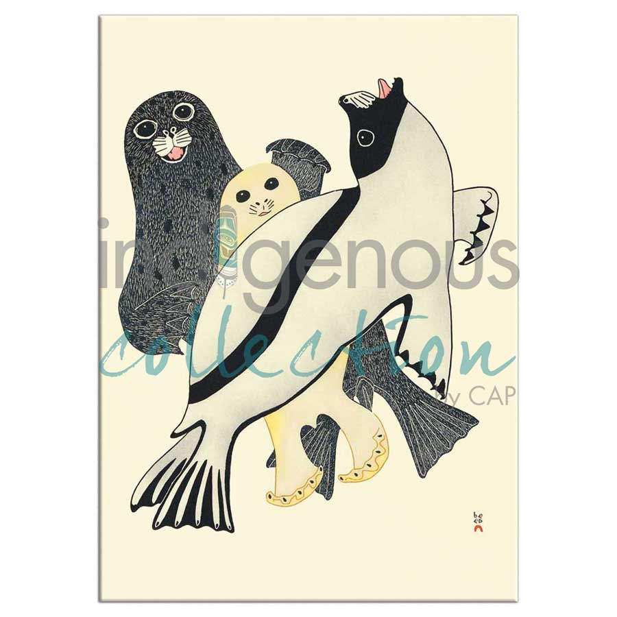 Arctic Seals Magnets by artist Kananginak Pootoogook