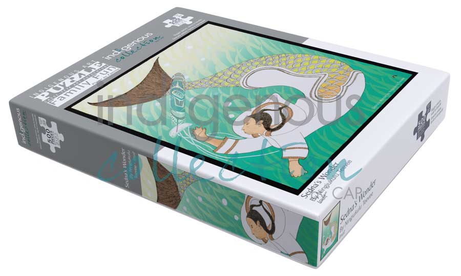 Sedna's Wonder Puzzle - Family Fun - 500 Pcs by artist Ningiukulu Teevee. Indigenous Collection.