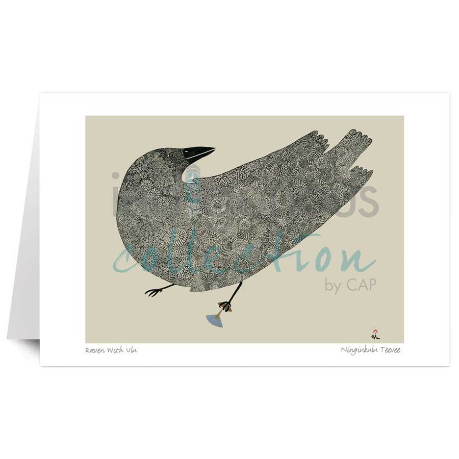 Raven With Ulu by artist Ningiukulu Teevee