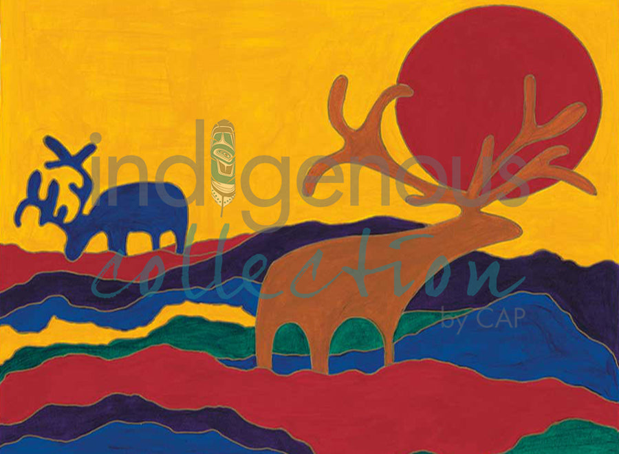 Afternoon Grazing by artist Dawn Oman